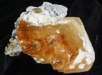 Golden, Twinned Calcite Crystals On Matrix - Elmwood Mine #66314-3